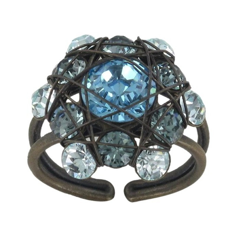 Konplott Ring Bended Lights hellblau