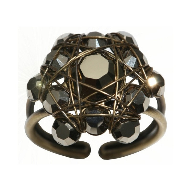 Konplott Ring Bended Lights schwarz