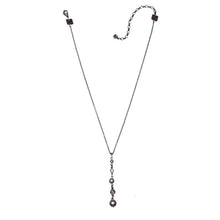 Laden Sie das Bild in den Galerie-Viewer, Konplott Halskette Collier Pearl Shadow grau Schwarzer Diamant