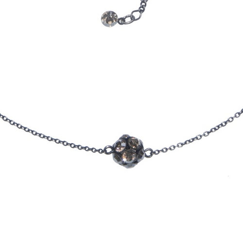 Konplott Collier Disco Balls beige Kristall goldener Schatten PP 32
