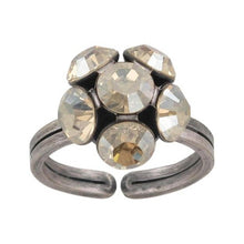 Laden Sie das Bild in den Galerie-Viewer, Konplott Ring Disco Balls beige Kristall goldener Schatten SS 29