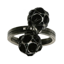 Laden Sie das Bild in den Galerie-Viewer, Konplott Ring Disco Balls schwarz jet PP 32