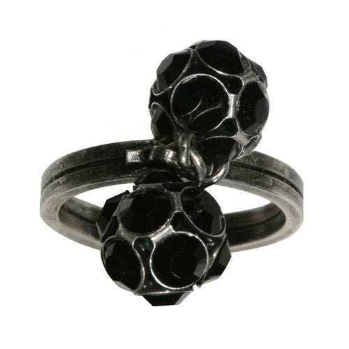 Konplott Ring Disco Balls schwarz jet PP 32