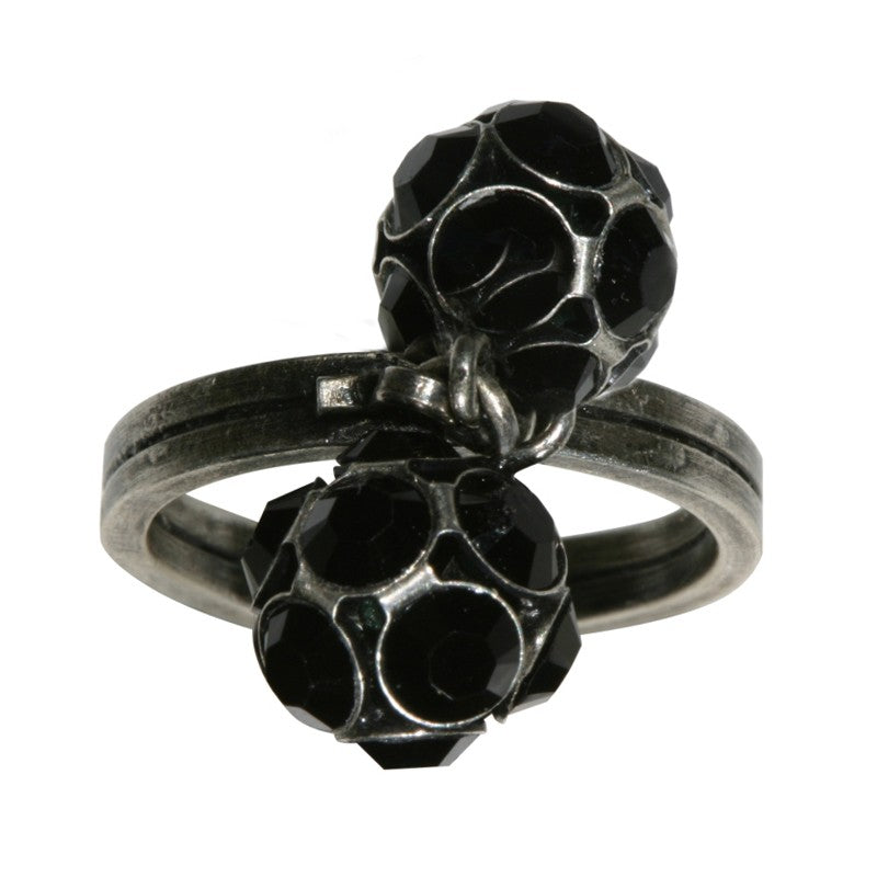 Konplott Ring Disco Balls schwarz jet PP 32