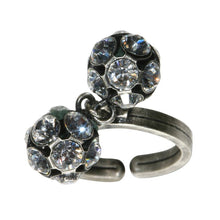Laden Sie das Bild in den Galerie-Viewer, Konplott Ring Disco Balls weiß Kristall PP 32