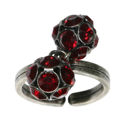 Konplott Ring Disco Balls rot Siam PP 32