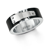 Laden Sie das Bild in den Galerie-Viewer, s.Oliver Jewel Herren Ring Edelstahl schwarz SO925