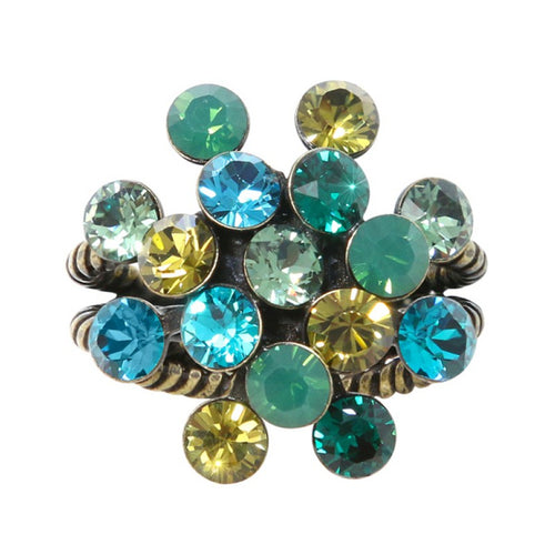 Konplott Ring Magic Fireball multi / grün