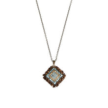 Laden Sie das Bild in den Galerie-Viewer, Konplott Halskette collier Beduin bluish / braun