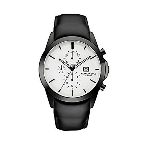 Kenneth Cole New York Herren-Armbanduhr Analog Quarz Leder 10030794