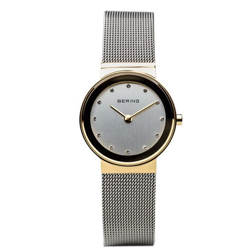 Bering Damen Uhr Armbanduhr Slim Classic - 10126-334-sb Meshband
