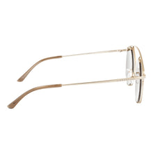 Laden Sie das Bild in den Galerie-Viewer, Liebeskind Berlin Damen Sonnenbrille 10250-00100 GOLD / BRAUN TRANSP