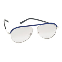 Laden Sie das Bild in den Galerie-Viewer, Liebeskind Berlin Unisex Sonnenbrille 10258-00420 BLAU MATT/ SILBER