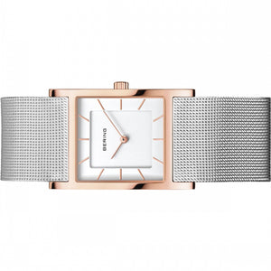Bering Damen Uhr Armbanduhr Slim Classic 10426-066-S Meshband
