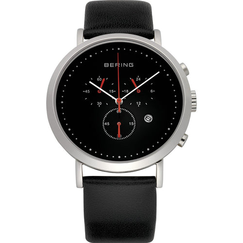 Bering Herren Uhr Armbanduhr Slim Classic Chronograph - 10540-402-1 Leder
