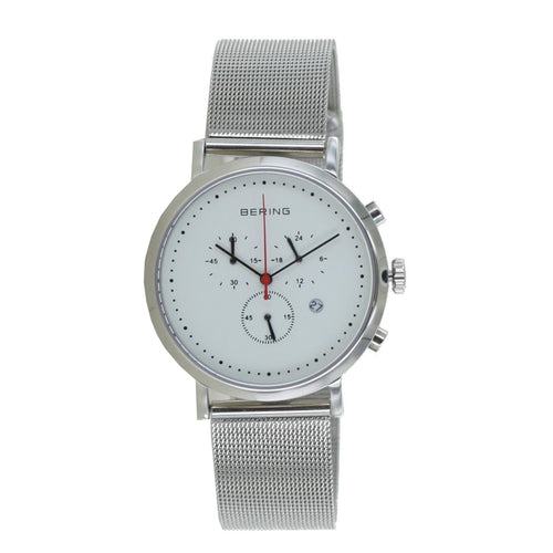Bering Herren Uhr Armbanduhr Slim Classic Chronograph - 10540-404-m Meshband