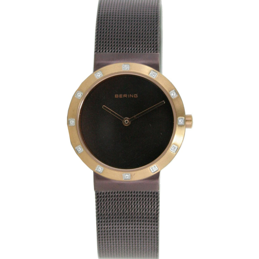 Bering Damen Uhr Armbanduhr Slim Classic - 10629-265 Meshband