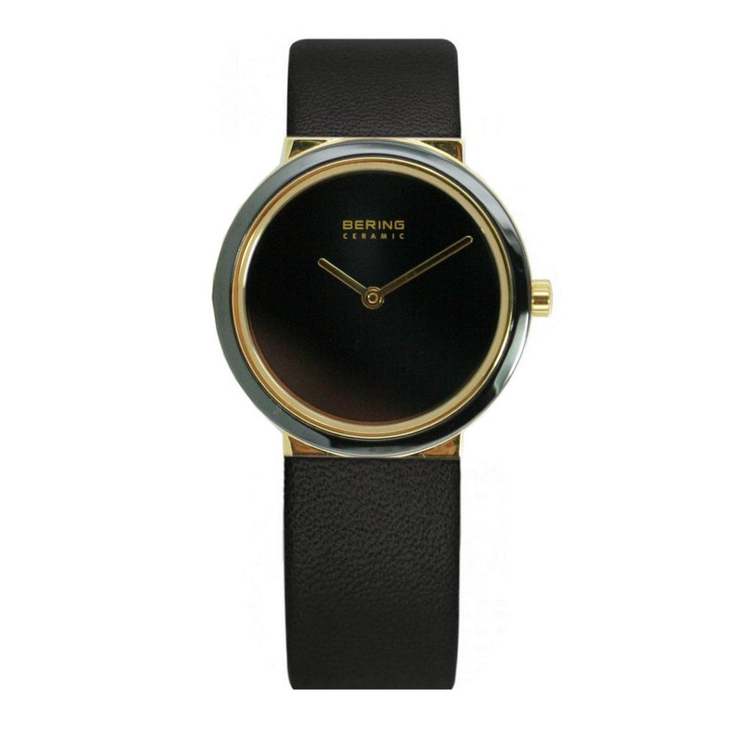 Bering Damen Uhr Armbanduhr Slim Ceramic - 10729-741 Leder