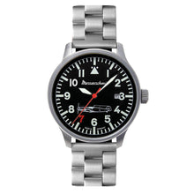 Laden Sie das Bild in den Galerie-Viewer, Aristo Herren Messerschmitt Uhr Fliegeruhr 'Rote 7' ME-109 Ref. 109-42R7-MB