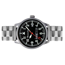 Laden Sie das Bild in den Galerie-Viewer, Aristo Herren Messerschmitt Uhr Fliegeruhr 'Rote 7' ME-109 Ref. 109-42R7-MB