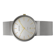 Laden Sie das Bild in den Galerie-Viewer, Bering Herren Uhr Armbanduhr Slim Classic - 11036-004 Meshband