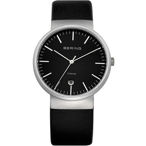 Bering Herren Uhr Armbanduhr Slim Classic - 11036-402 Leder