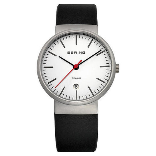 Bering Herren Uhr Armbanduhr Slim Classic - 11036-404 Leder
