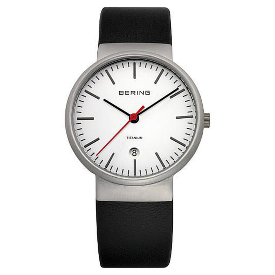 Bering Herren Uhr Armbanduhr Slim Classic - 11036-404-1 Leder
