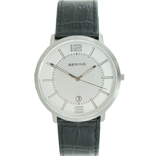 Bering Herren Uhr Armbanduhr Slim Classic - 11139-000-1 Leder