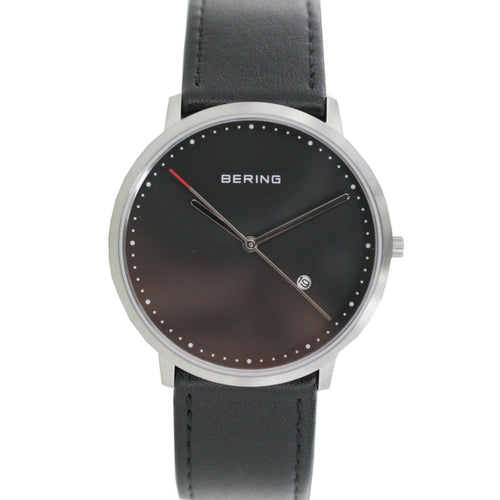 Bering Herren Uhr Armbanduhr Slim Classic - 11139-402-1 Leder