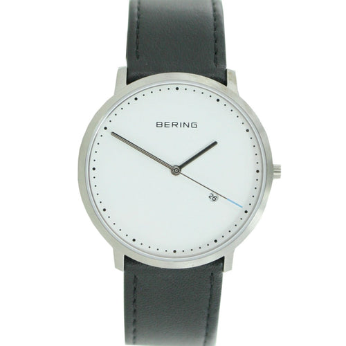 Bering Herren Uhr Armbanduhr Slim Classic - 11139-404 Leder