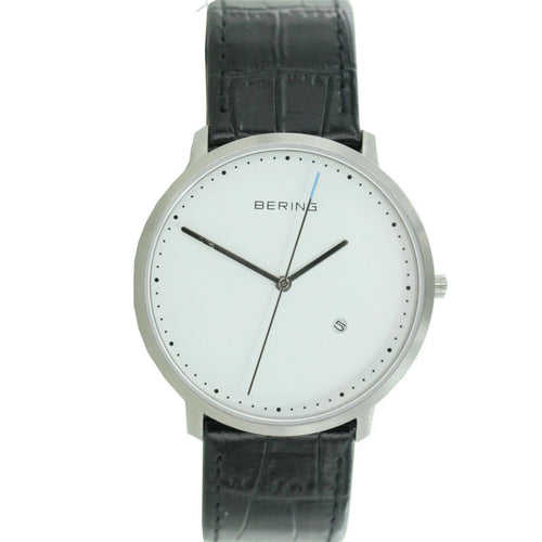 Bering Herren Uhr Armbanduhr Slim Classic - 11139-404 Leder Kroko