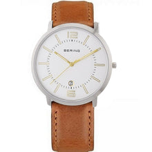 Laden Sie das Bild in den Galerie-Viewer, Bering Herren Uhr Armbanduhr Slim Classic - 11139-501-1 Leder