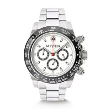 Laden Sie das Bild in den Galerie-Viewer, MIYEN MUNICH Herren Uhr Chrono Sport Racinguhr Analog Quarz Voyager 1140-21-3-1