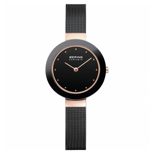 Bering Damen Uhr Armbanduhr Slim Ceramic - 11429-166-1 Meshband