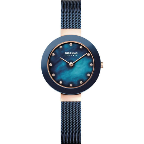 Bering Damen Uhr Armbanduhr Slim Ceramic - 11429-367 Meshband