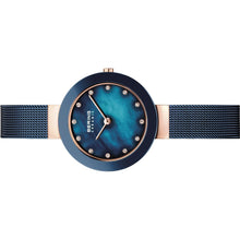 Laden Sie das Bild in den Galerie-Viewer, Bering Damen Uhr Armbanduhr Slim Ceramic - 11429-367 Meshband