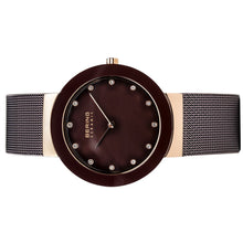 Laden Sie das Bild in den Galerie-Viewer, Bering Damen Uhr Armbanduhr Slim Ceramic - 11435-262-1 Meshband