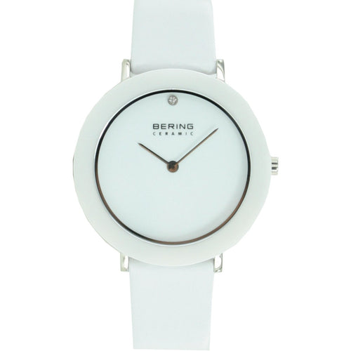 Bering Damen Uhr Armbanduhr Slim Ceramic - 11435-654-1 Leder