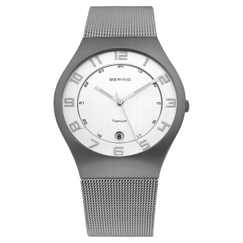 Bering Herren Uhr Armbanduhr Slim Classic - 11937-000-1 Meshband
