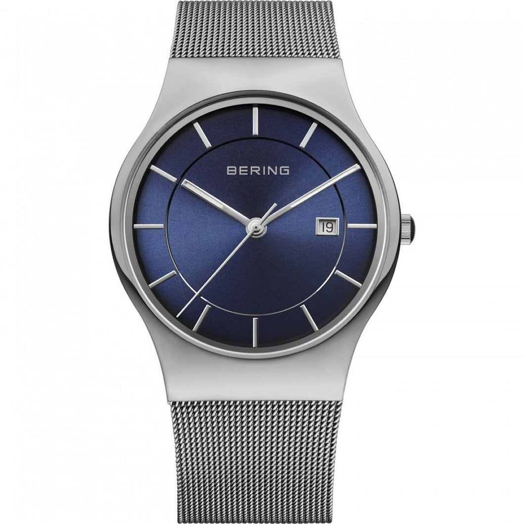 Bering Herren Uhr Armbanduhr Classic - 11938-003-1 Meshband