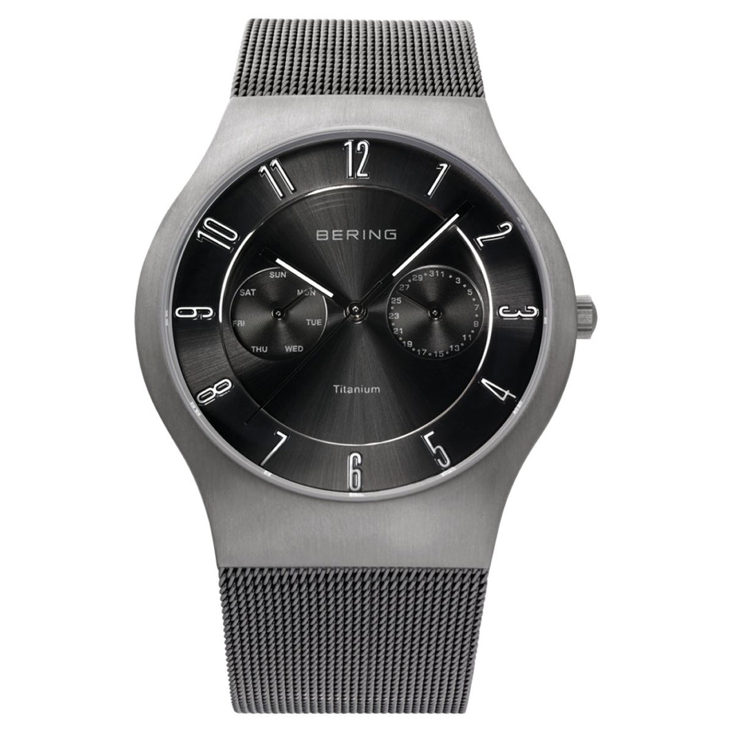 Bering Herren Uhr Armbanduhr Slim Classic - 11939-077-1 Meshband