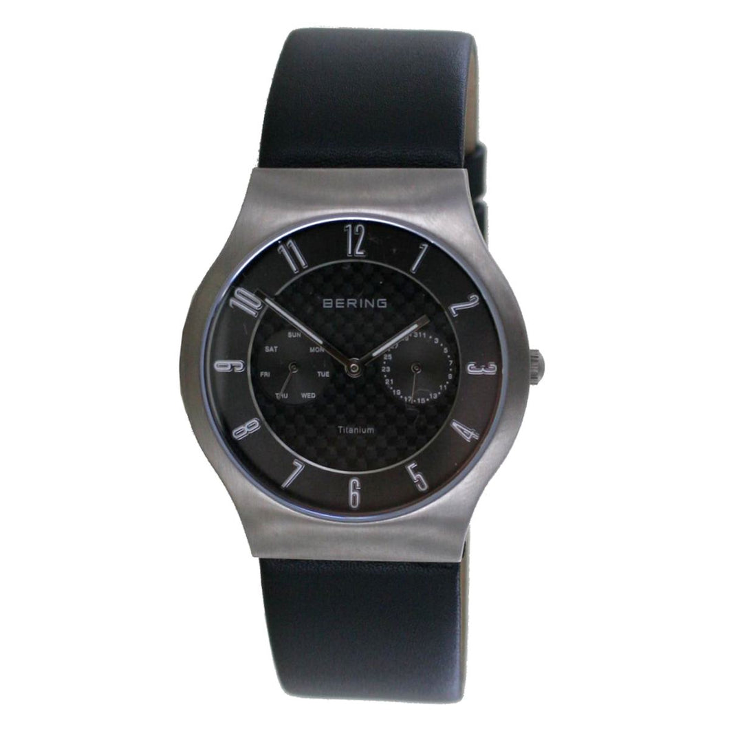 Bering Herren Uhr Armbanduhr Slim Classic - 11939-077-l-c Lederband