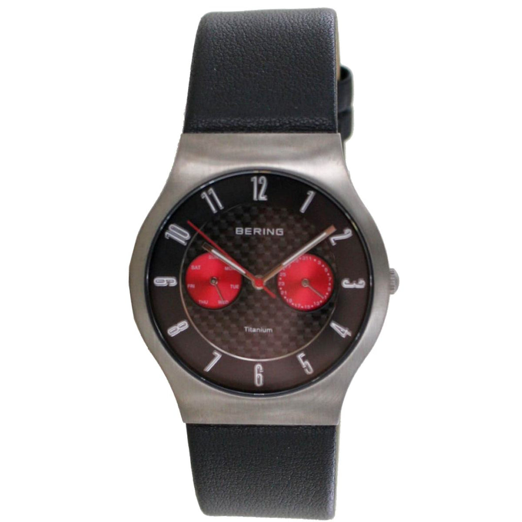 Bering Herren Uhr Armbanduhr Slim Classic - 11939-079-l Lederband