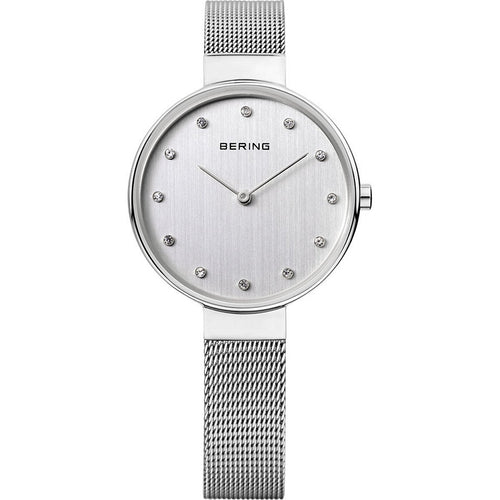 Bering Damen Uhr Armbanduhr Slim Classic - 12034-000-1 Meshband