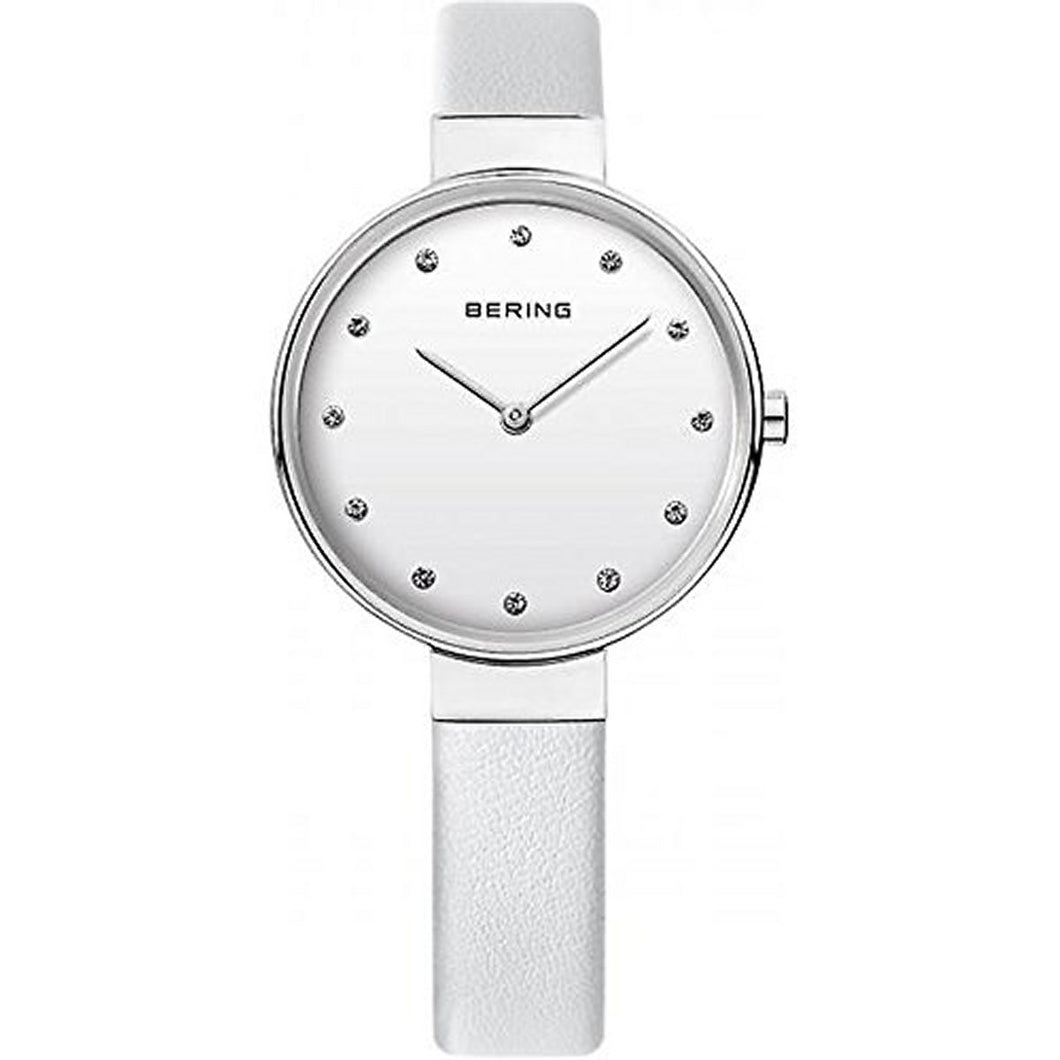 Bering Damen Uhr Armbanduhr Slim Classic - 12034-804 Leder
