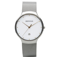 Laden Sie das Bild in den Galerie-Viewer, Bering Herren Uhr Armbanduhr Slim Classic - 13338-001-1 Meshband