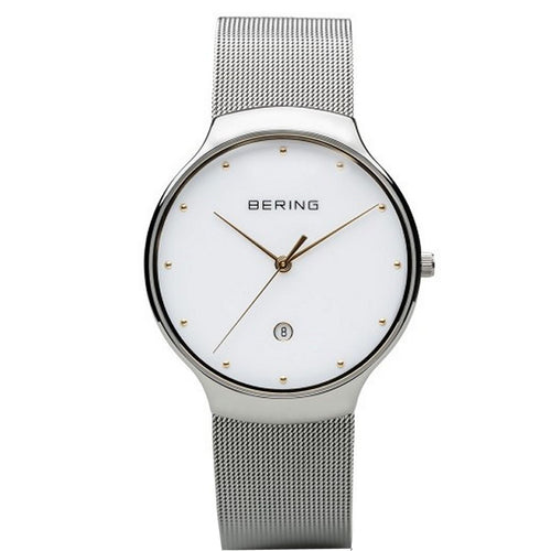Bering Herren Uhr Armbanduhr Slim Classic - 13338-001-1 Meshband
