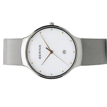 Laden Sie das Bild in den Galerie-Viewer, Bering Herren Uhr Armbanduhr Slim Classic - 13338-001-1 Meshband