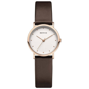 Bering Damen Uhr Armbanduhr Slim Classic - 13426-564-1 Leder